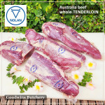 Beef Tenderloin frozen Australia (A) BUDGET steak cuts 2" 5cm price for 2pcs 600gr (eye fillet mignon daging sapi has dalam) brand NOLAN / McPHEE / CAG